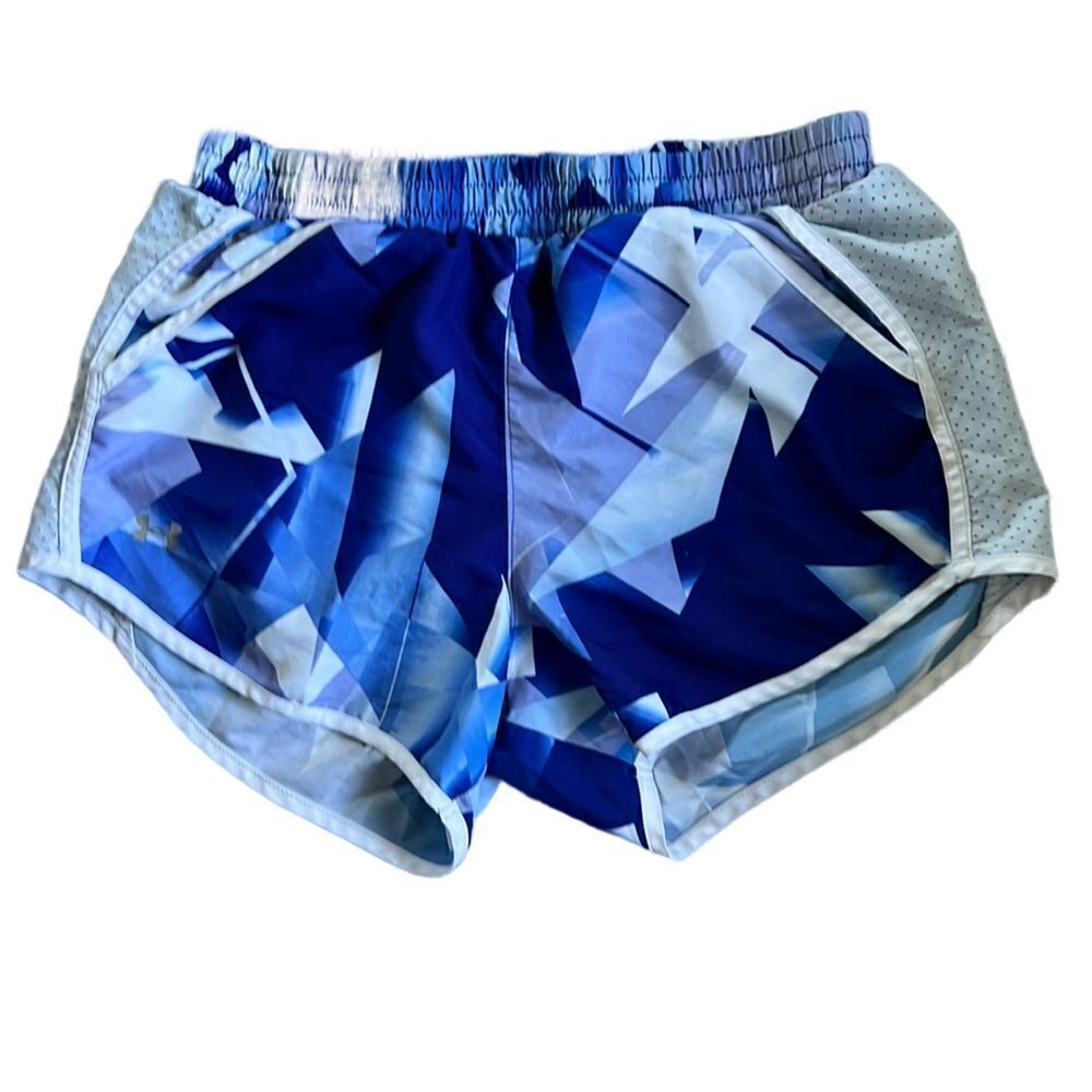 Under Armour Women’s XS Blue & Purple Loose Athletic Fly-By Sun-soaked Shorts